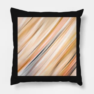 Warm colorful linear strokes Pillow