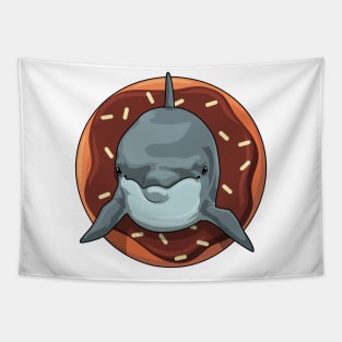 Dolphin with Donut Tapestry