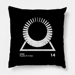 HTRK / Minimal Graphic Design Tribute Pillow