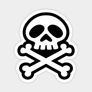 Punk Rock Pirate Skull Magnet