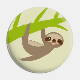 cute sloth Pin