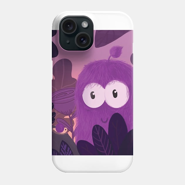 Violet Creature Phone Case by crockKoo