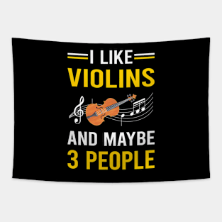 3 People Violin Tapestry