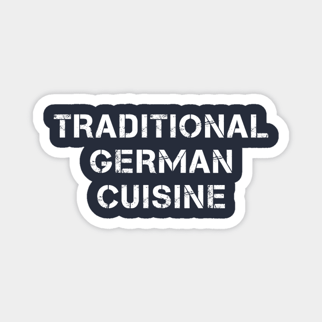 Traditional German Cuisine Typography Magnet by PallKris