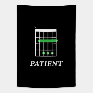 B Patient B Guitar Chord Tab Dark Theme Tapestry