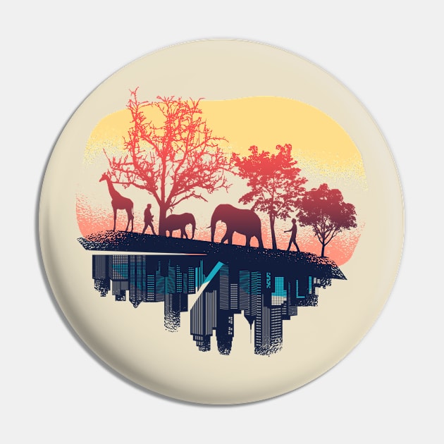 Nature and city Pin by LR_Collections