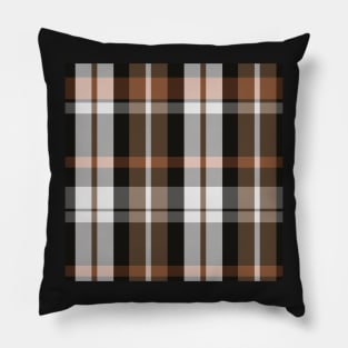 Autumn Aesthetic Aillith 2 Hand Drawn Textured Plaid Pattern Pillow