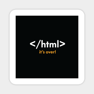 Coding Cards, Colorful Graphics Filled With HTML Coding Jokes Magnet