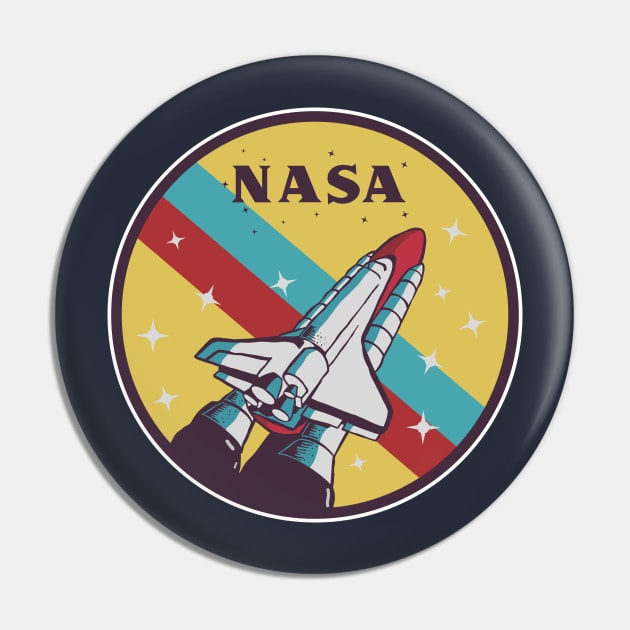 Nasa Space - Vintage Pin by joesemelah