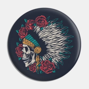 Indian skull roses Pin