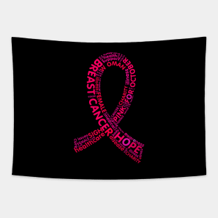 'Breast Cancer Sign' Cancer Awareness Shirt Tapestry