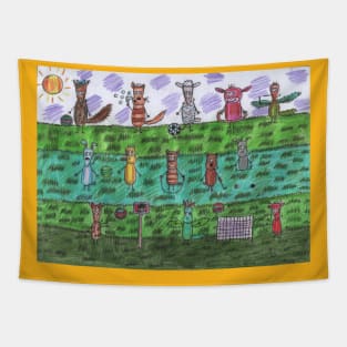 Fun Sports Games Tapestry