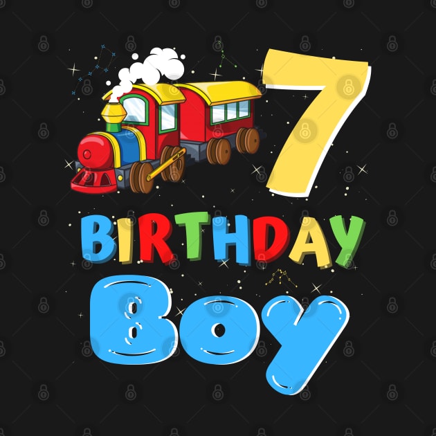 7 Year Old Boy Trains Lover Birthday Gift by JustBeSatisfied