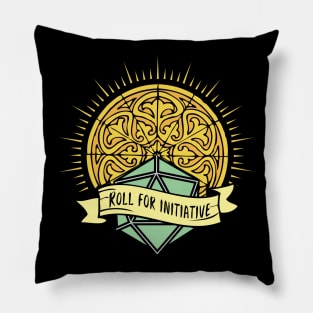 RPG Roll For Initiative Holy Dice Design Pillow