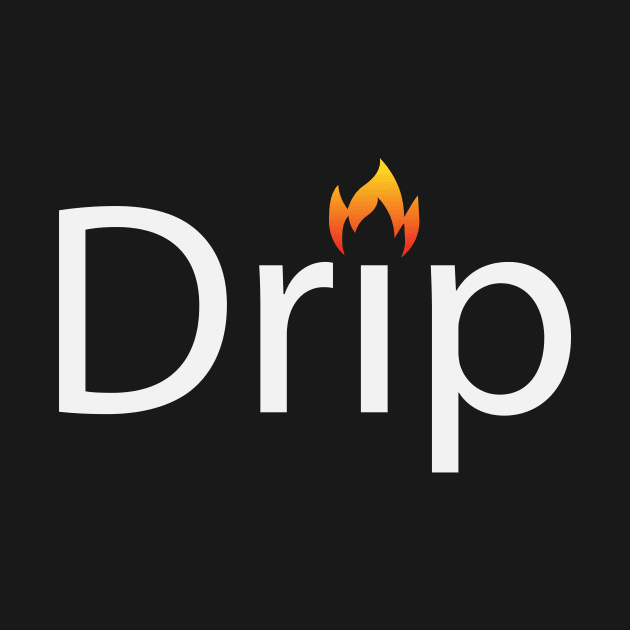 Drip artistic typography design by BL4CK&WH1TE 