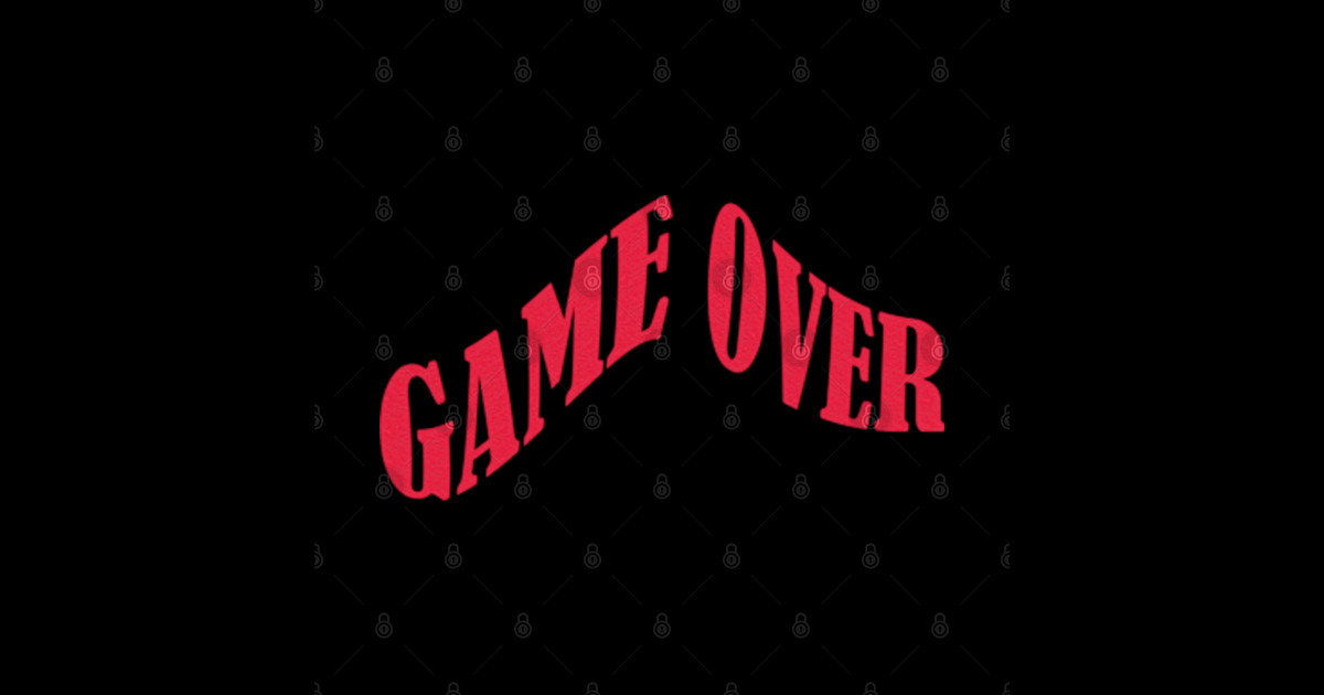 Game over sticker Game Over Sticker Sticker TeePublic