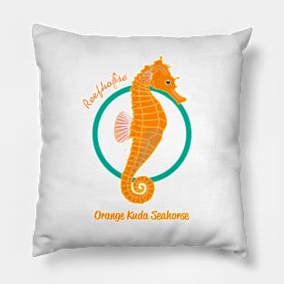 Orange Kuda Seahorse Pillow