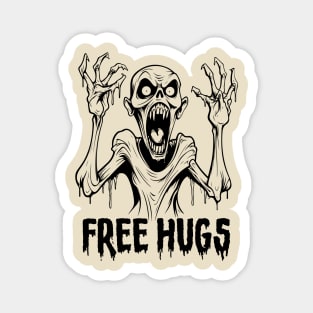 Free hugs Zombie Magnet