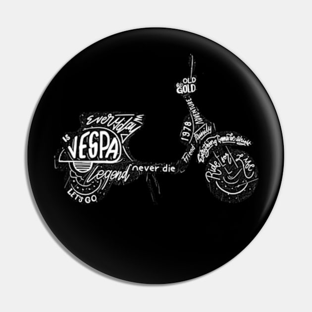 artwork vespa silhoutte typography vintage Pin by satu_empat