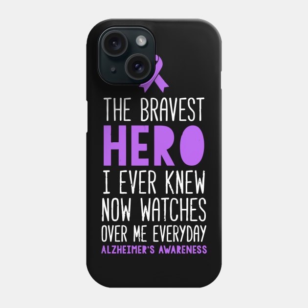 The Bravest Hero Alzheimer'S Awareness Phone Case by tanambos