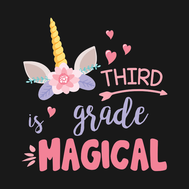 Unicorn Student Teacher Third Grade Is Magical Back School by joandraelliot