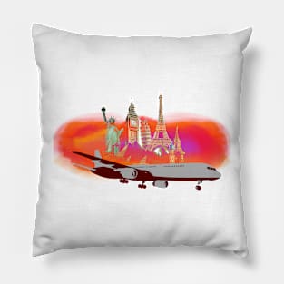 Aeronautical Expressions: Elevating Artistic Horizons Pillow