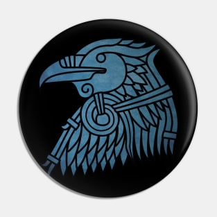 Norse Raven Head Pin