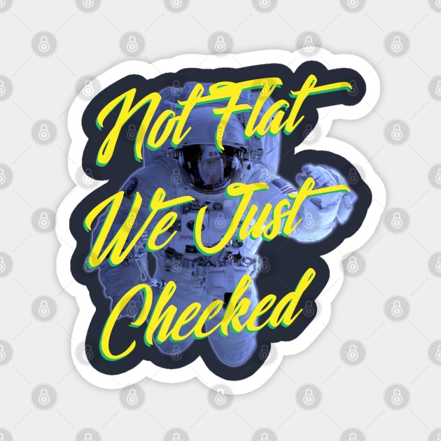 Not Flat We Just Checked Magnet by chilangopride