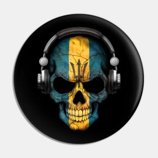 Dark Skull Deejay with Barbados Flag Pin