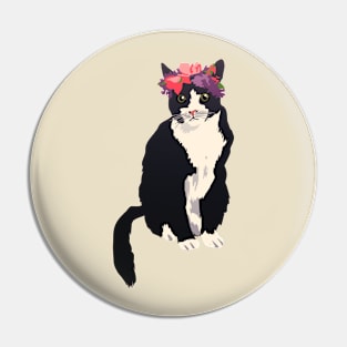 Flower Cat Pin