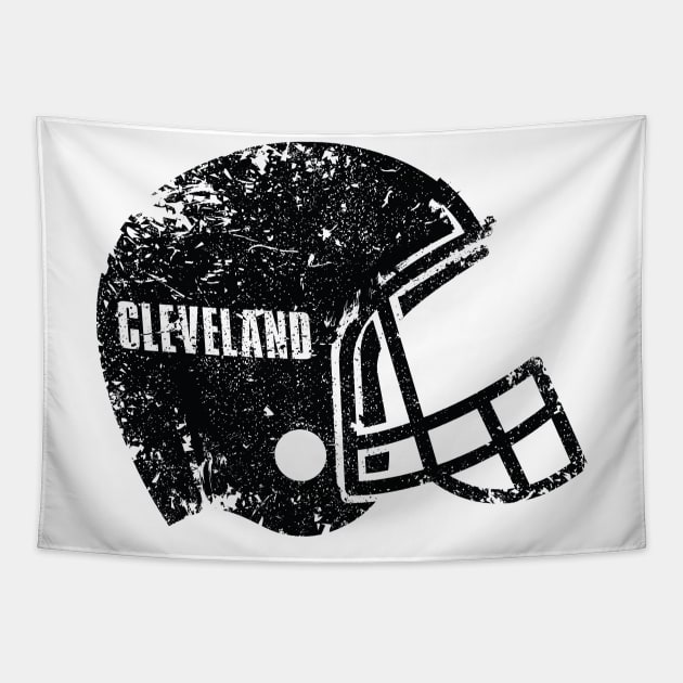 Cleveland Browns Helmet Tapestry by Tamie