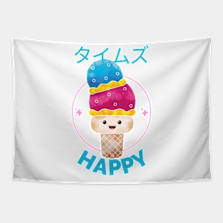 Japanese Happy Ice Cream - Cutie Tapestry