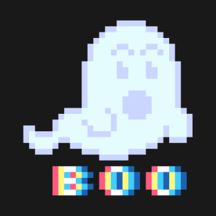 Pixel Ghosts Go Boo! T-Shirt