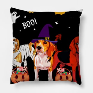 Trick Or Treat Beagle Dog Halloween Gift Pillow