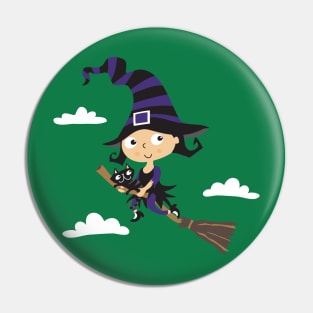 Cute Witch Pin