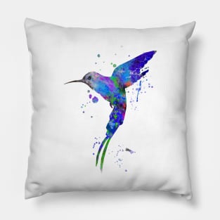 Hummingbird art Pillow