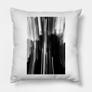 Black and white streaks from camera effects. Pillow