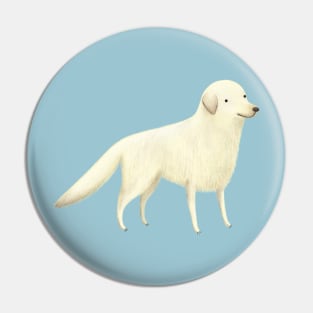 Golden Retreiver Portrait Pin