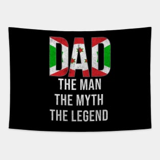 Burundian Dad The Man The Myth The Legend - Gift for Burundian Dad With Roots From Burundian Tapestry