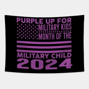 Purple Up For Military Kids Military Child Month Tapestry