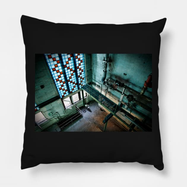 Magnificent industrial interior Pillow by Reinvention