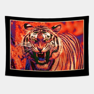 Tiger Pop art 8 Tapestry