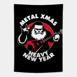 Metal Christmas & Heavy New Year | Heavy Metal Santa Claus Tapestry