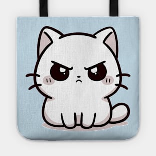 angry cat Tote