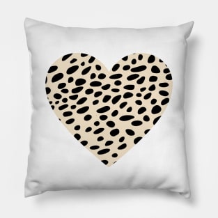 Cheetah Leopard Original Print Heart Shape Pillow