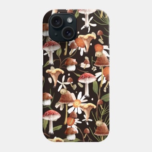 Mushroom Daisy Pattern Phone Case