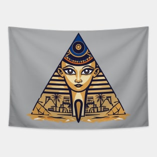 Ancient Egypt Golden Grandeur: Legendary Egyptian Artistry in Modern Style Tapestry