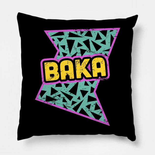 Rad 90s Anime Baka Pillow by MeatMan