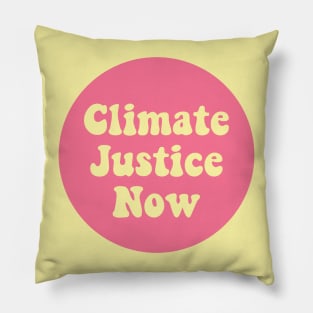 Climate Justice Now Pillow