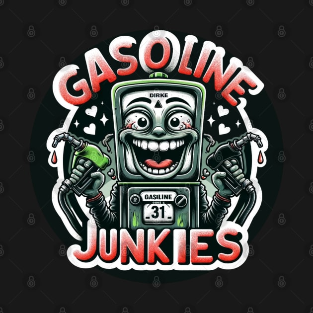 HotRod - Vintage Retro : Weirdly Smiling Gasoline Guru by LollipopINC